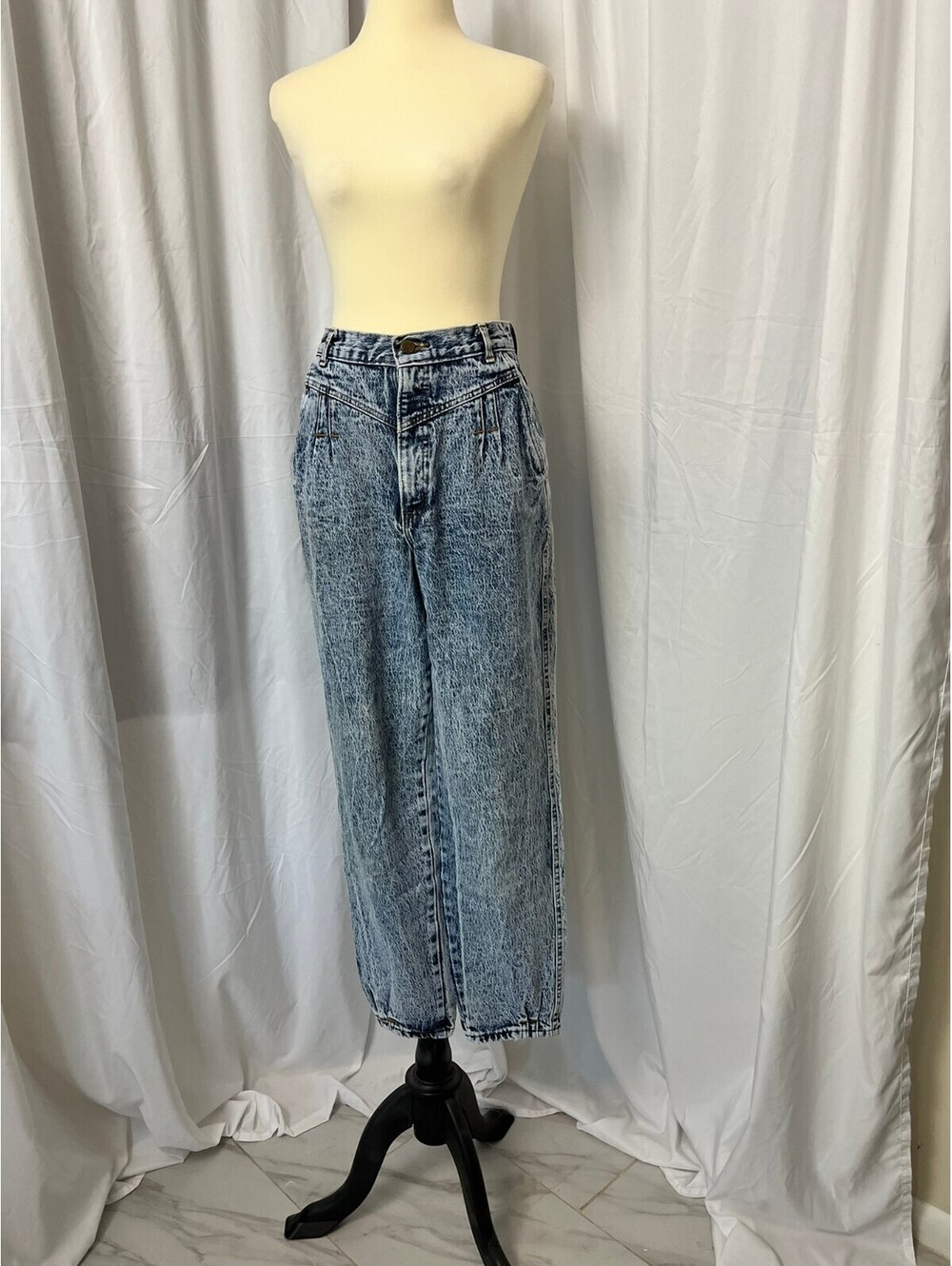 Vintage 1980s Sunset Blues Acid Wash High Waisted Jeans Tag SZ 10 Fit Modern 2/4